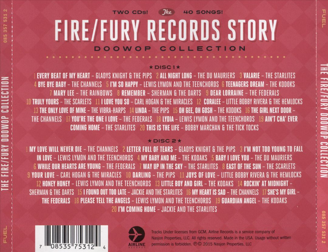 Fire/Fury Records Doo Wop Story: Doowop Collection cover art