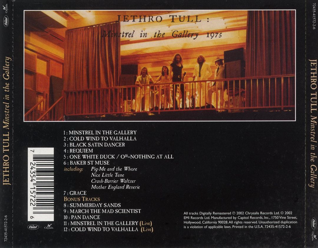 Minstrel in the Gallery [Bonus Tracks] cover art