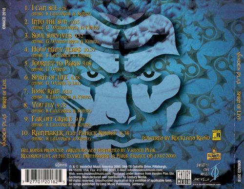 Spirit of Live cover art