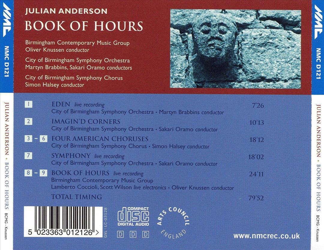 Julian Anderson: Book of Hours cover art