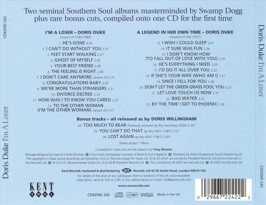 I'm a Loser [The Swamp Dogg Sessions... And More] cover art
