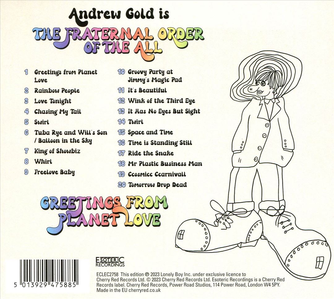 Fraternal Order of the All: Greetings From Planet cover art