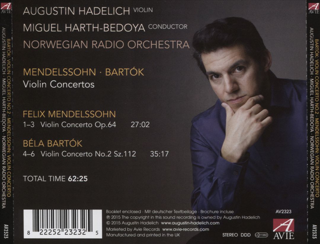 Bartók: Violin Concerto No. 2; Mendelssohn: Violin Concerto cover art