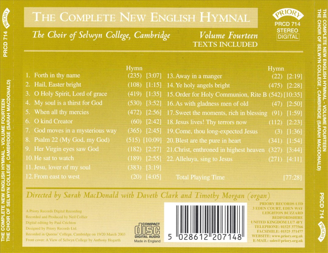 Complete New English Hymnal, Vol. 14 cover art