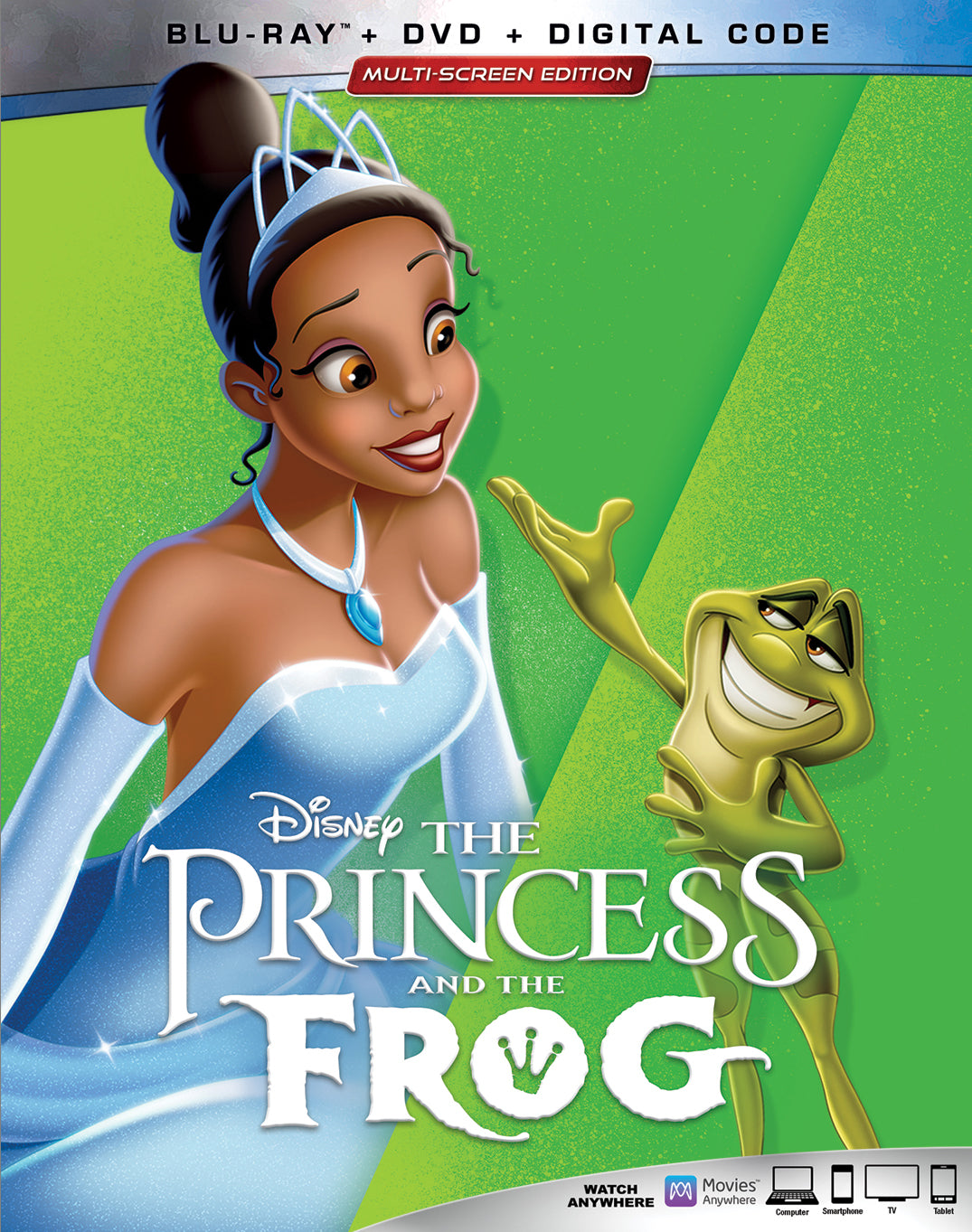 Princess and the Frog [Includes Digital Copy] [Blu-ray/DVD] cover art