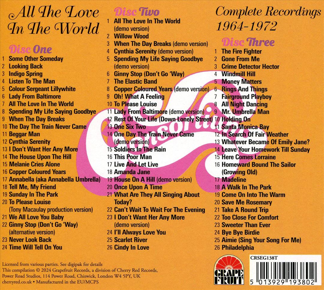 All the Love in the World: Collected Recordings 1964-1972 cover art