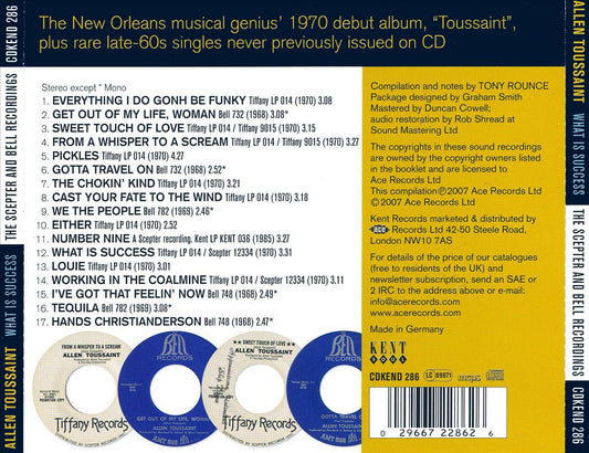 What Is Success: The Sceptor And Bell Recordings cover art