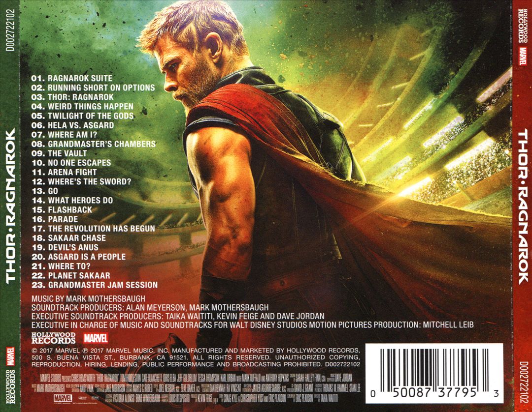 Thor: Ragnarok [Original Motion Picture Soundtrack] cover art