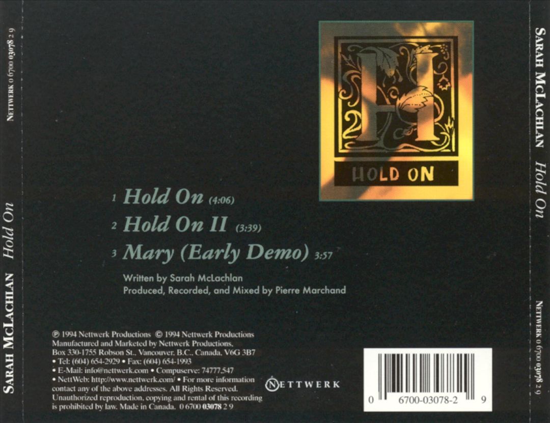 Hold On cover art