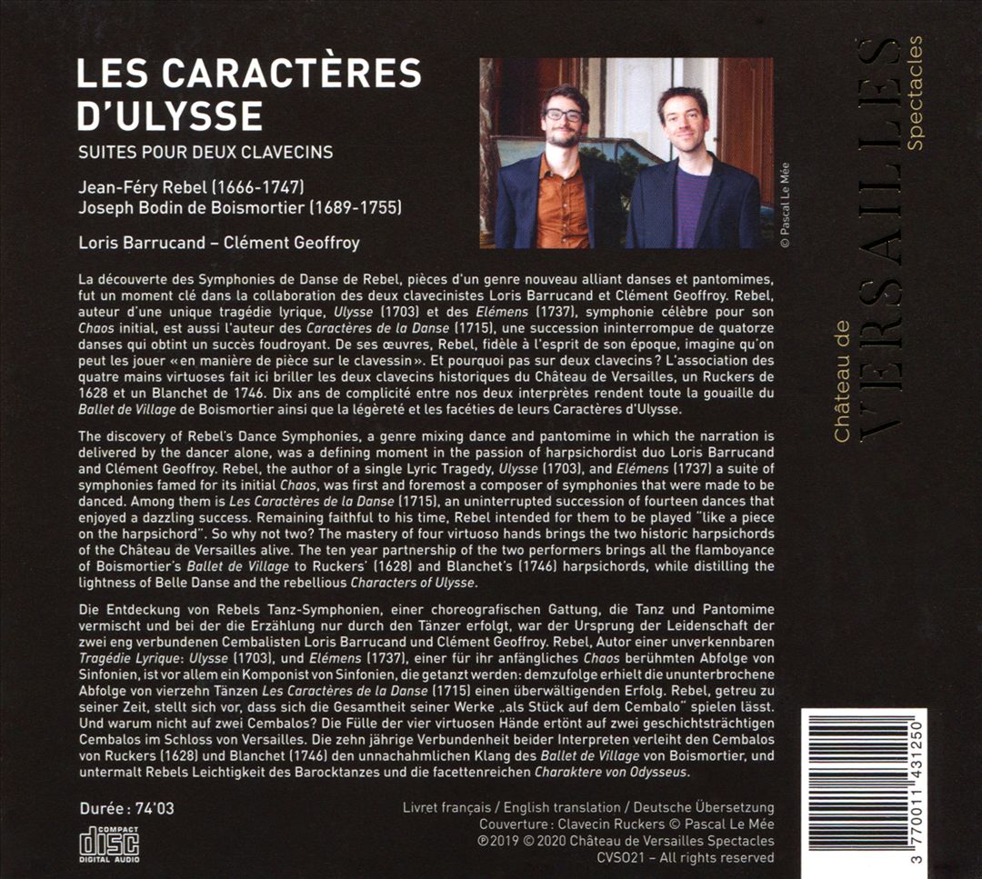 Caractères d'Uliysse: Rebel & Boismortier cover art