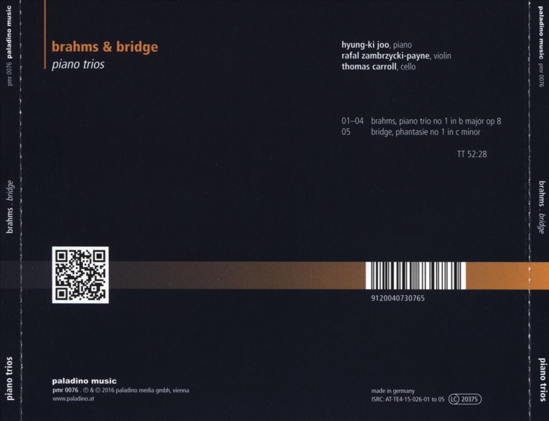 Brahms & Bridge: Piano Trios cover art