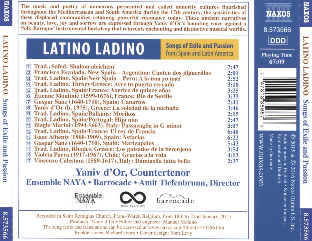Latino Ladino: Songs of Exile & Passion from Spain and Latin America cover art