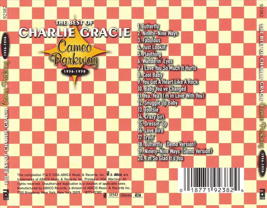 Best of Charlie Gracie 1956-1958 cover art