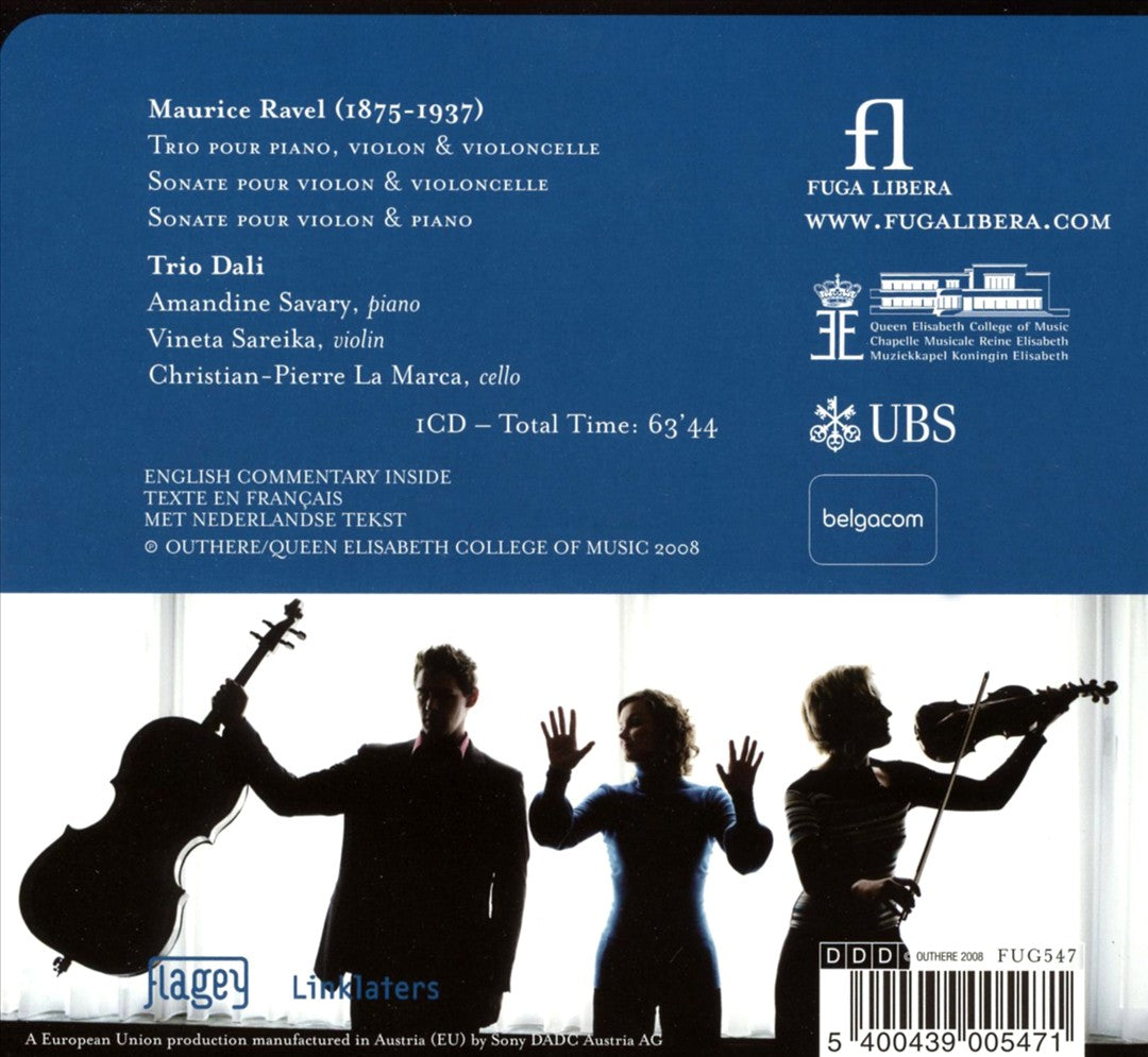 Ravel: Piano Trio; Sonata for Violin & Cello; Violin Sonata cover art