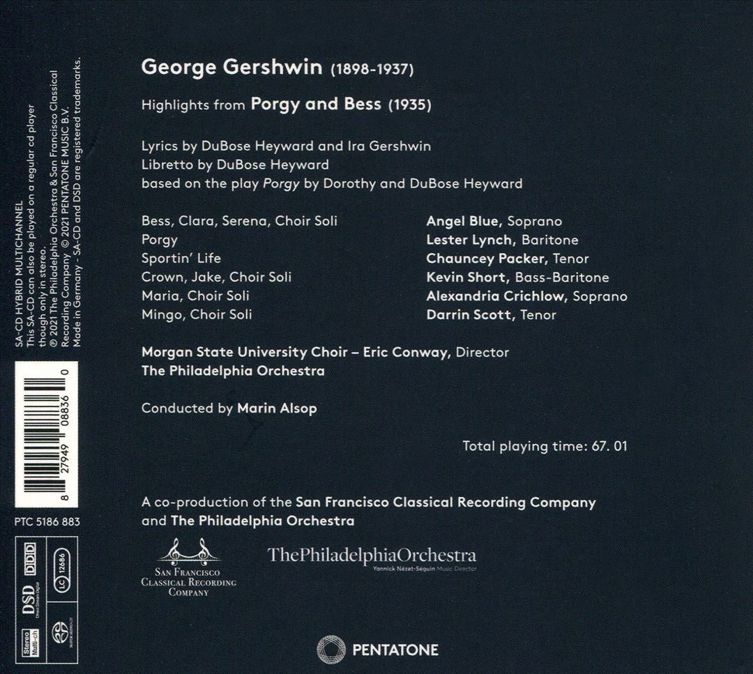 Gershwin: Porgy & Bess Highlights cover art