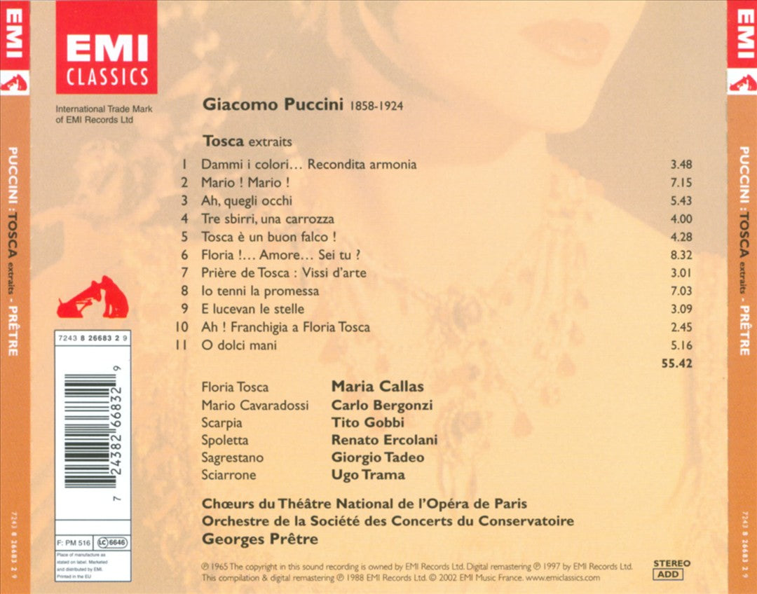 Puccini: Tosca (Highlights) cover art