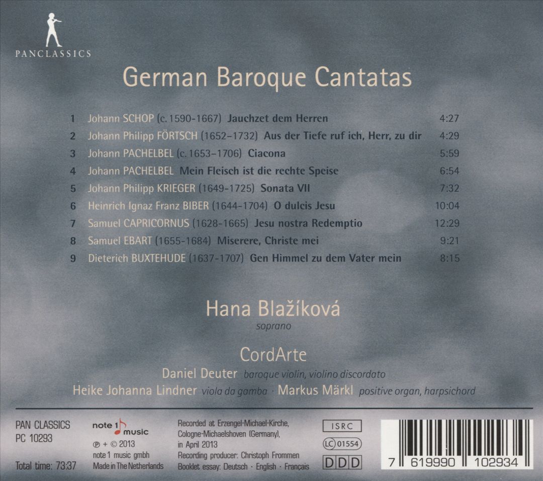 German Baroque Cantatas cover art