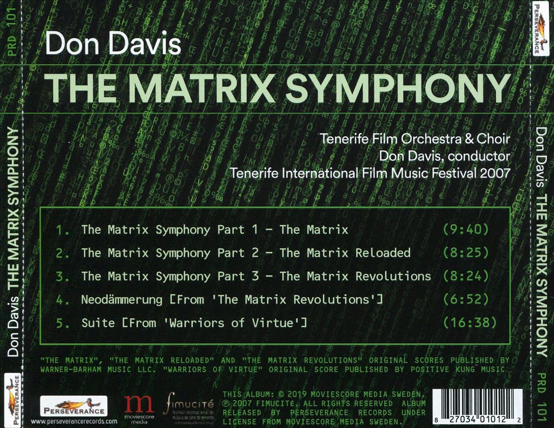 Don Davis: The Matrix Symphony cover art
