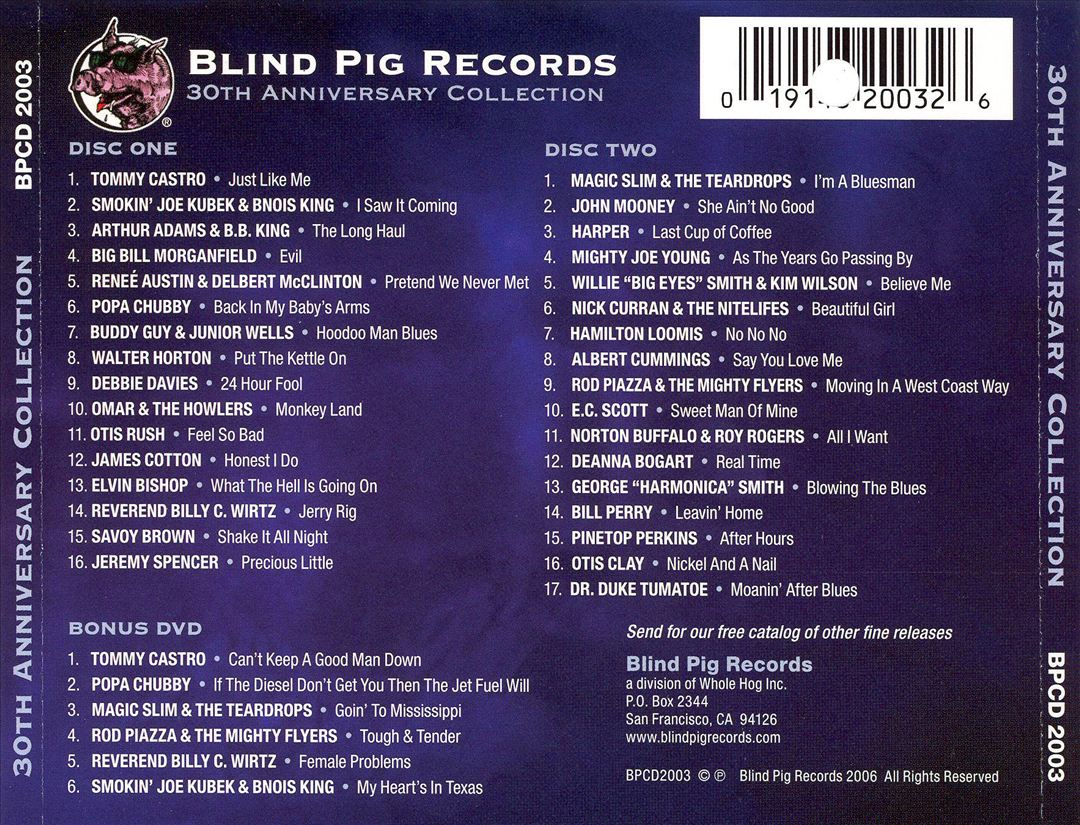 Blind Pig Records 30th Anniversary Collection cover art