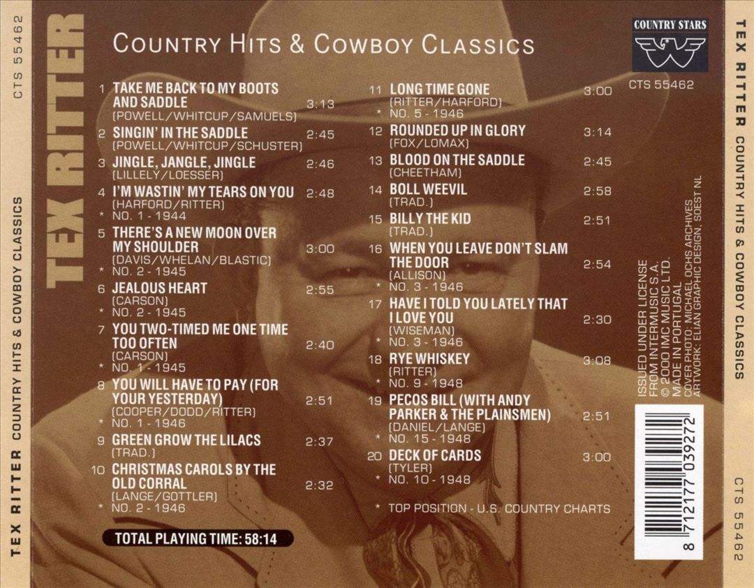 Country Hits and Cowboy Classics cover art