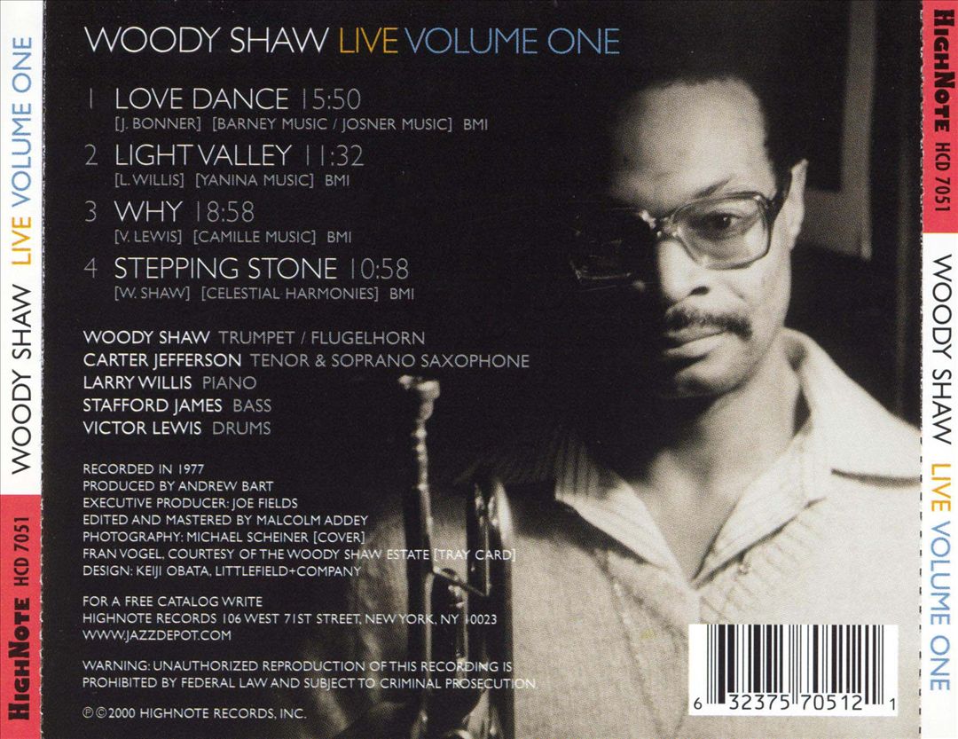 Woody Shaw Live, Vol. 1 cover art