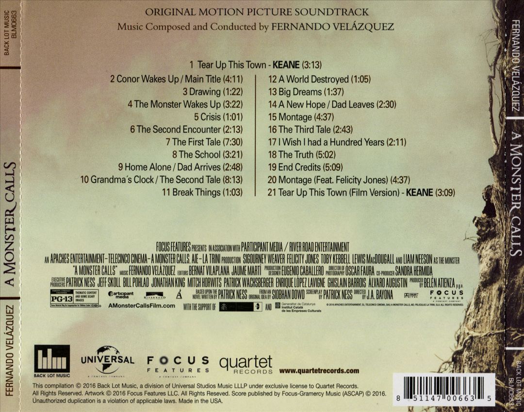 Monster Calls [Original Motion Picture Soundtrack] cover art