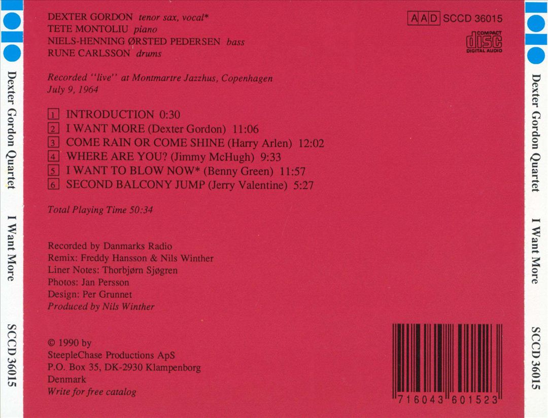 I Want More cover art