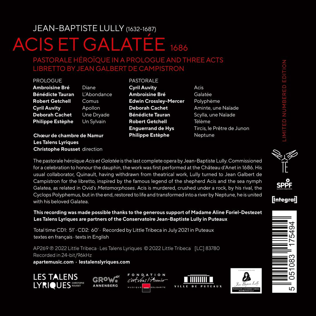 Lully: Acis et Galatée cover art