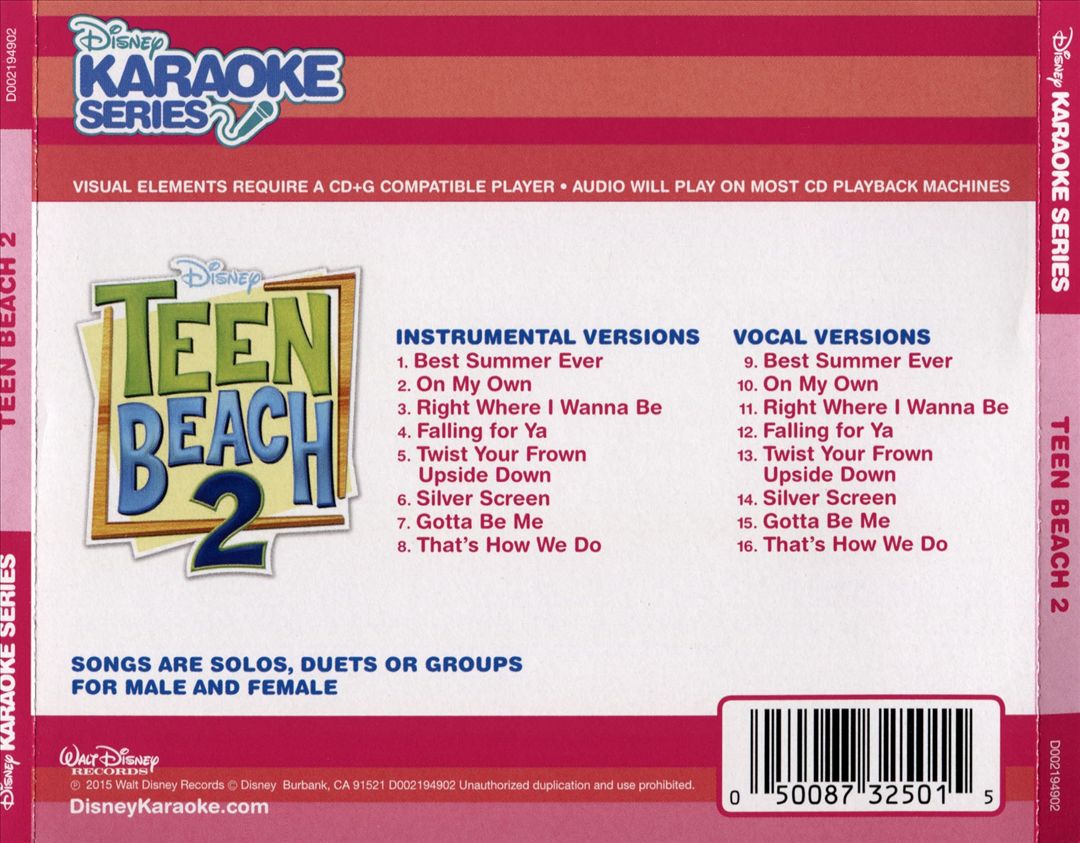 Disney Karaoke Series: Teen Beach 2 cover art