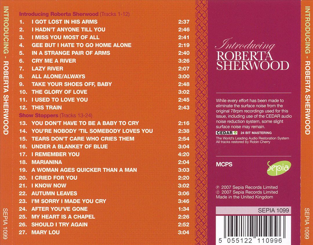 Introducing Roberta Sherwood cover art