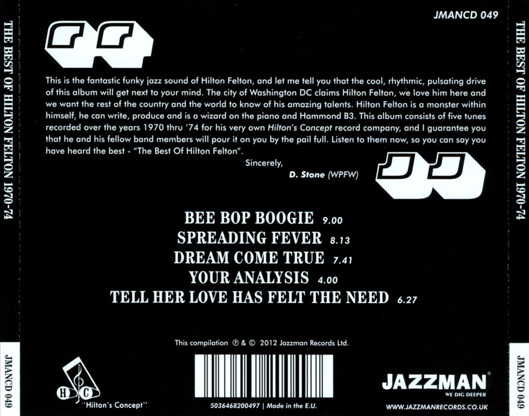 Best of Hilton Felton 1970-74 cover art