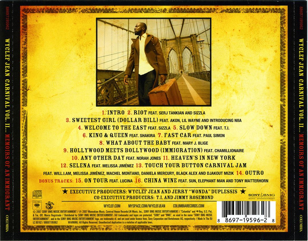 Carnival, Vol. 2: Memoirs of an Immigrant [Bonus Tracks] cover art