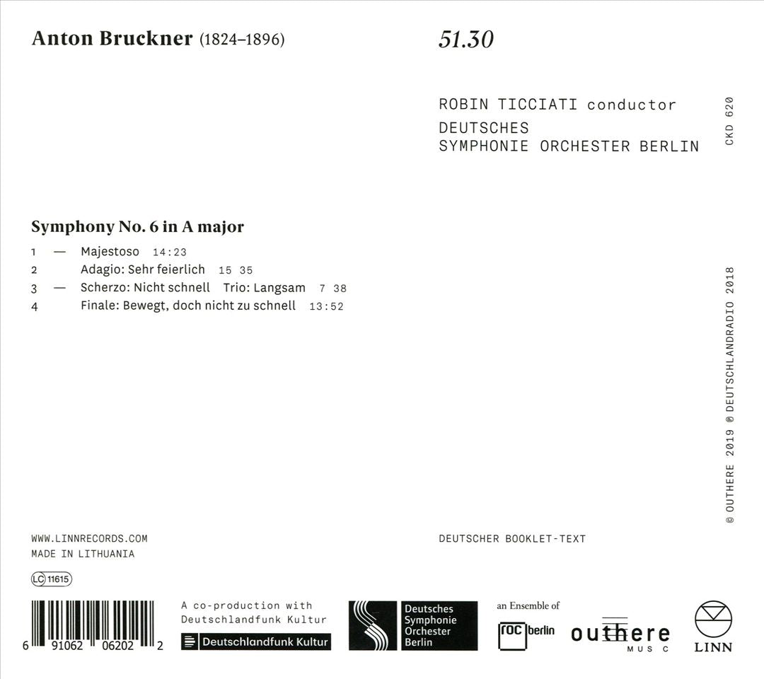 Anton Bruckner: Symphony No. 6 cover art