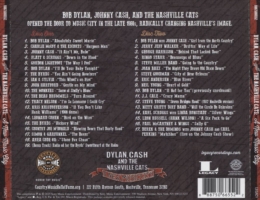 Dylan, Cash and the Nashville Cats: A New Music City cover art