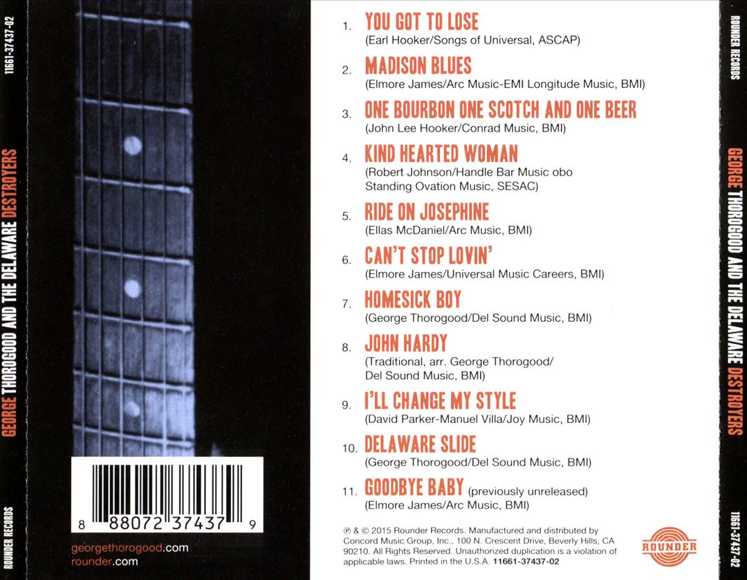 George Thorogood and the Delaware Destroyers cover art