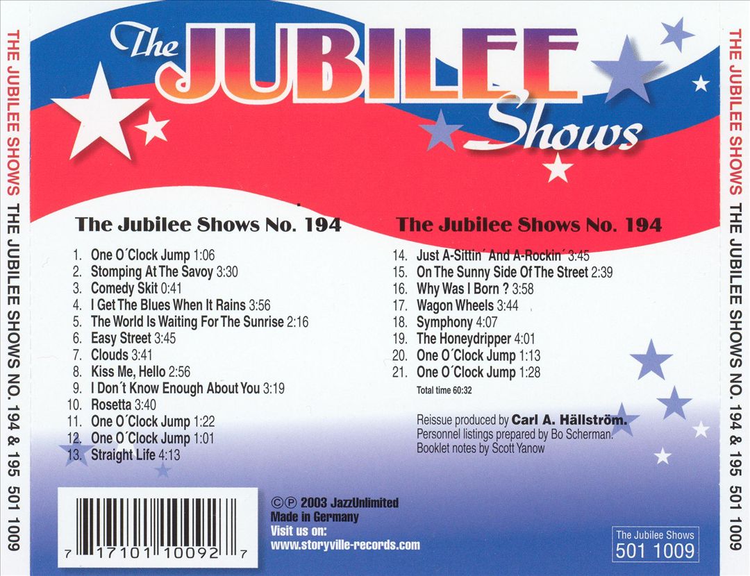 Jubilee Shows, Vol. 9: Nos. 194 & 195 cover art