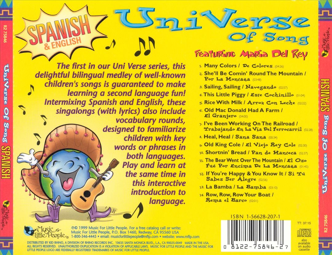 Universe of Song: Spanish cover art