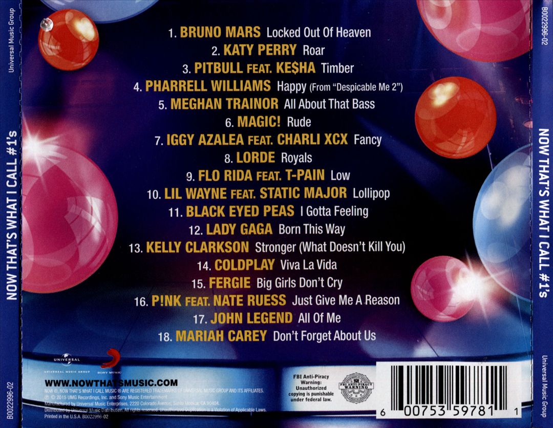 NOW That's What I Call #1's cover art