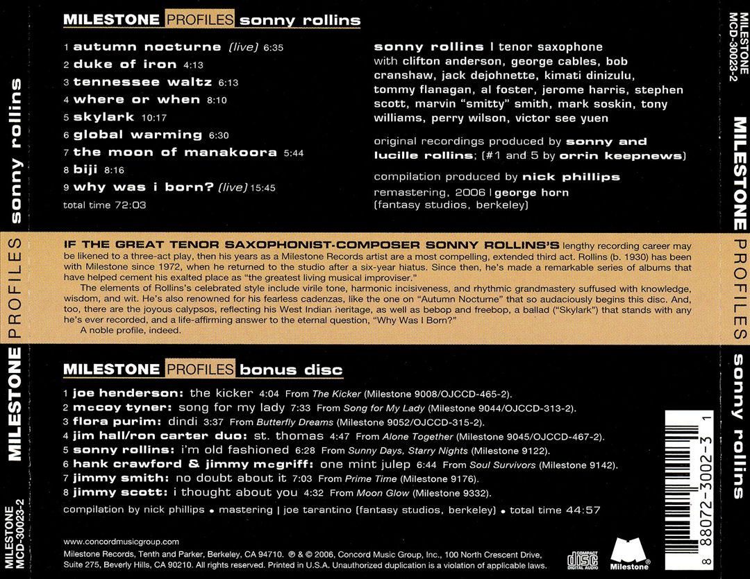 Milestone Profiles cover art