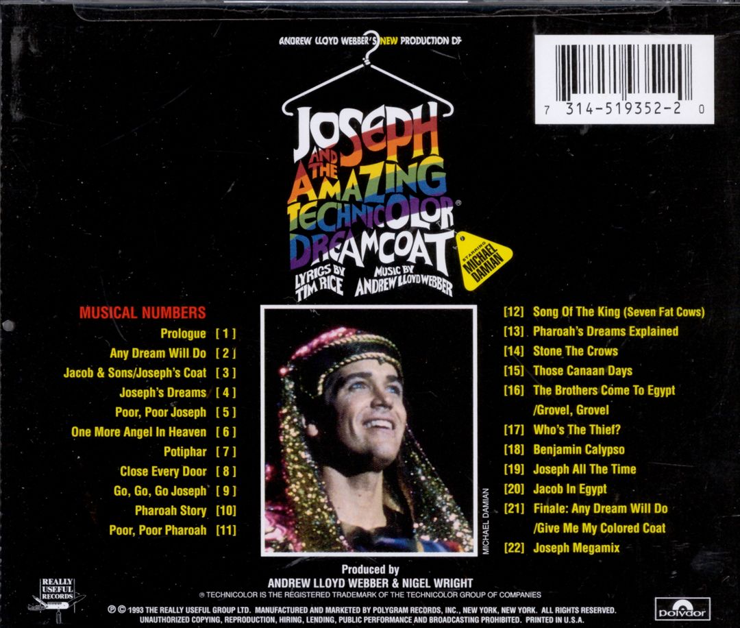 Joseph and the Amazing Technicolor Dreamcoat [Original Canadian Cast] cover art