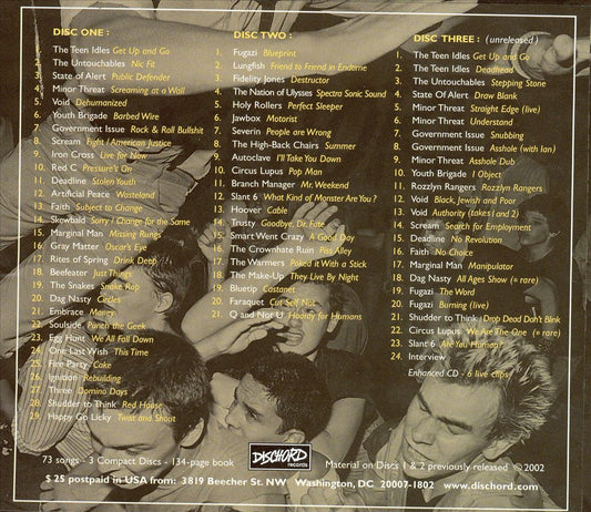 20 Years of Dischord cover art