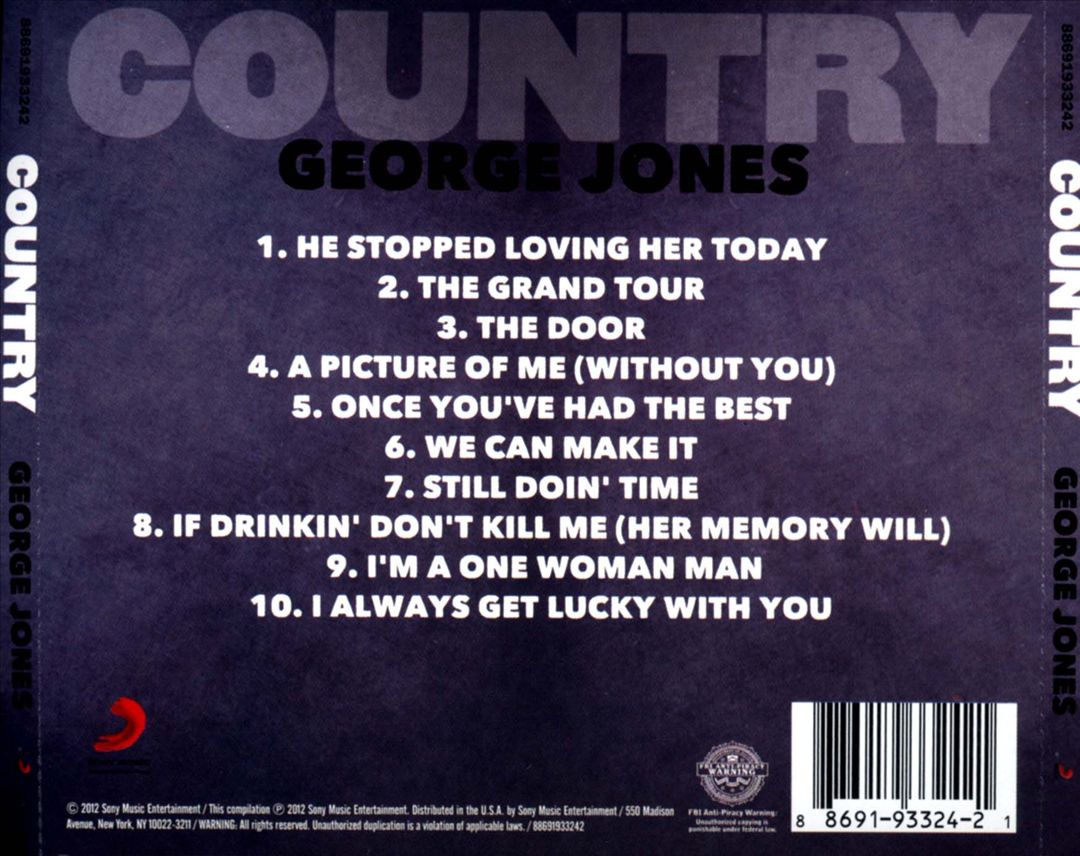 Country: George Jones cover art