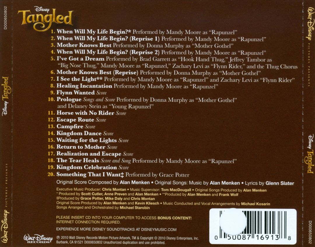 Tangled [Score] [Original Motion Picture Soundtrack] cover art