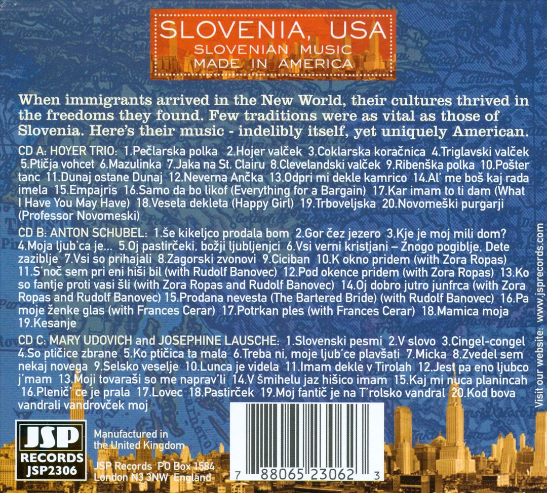 Slovenia, USA: Slovenian Music Made in America cover art