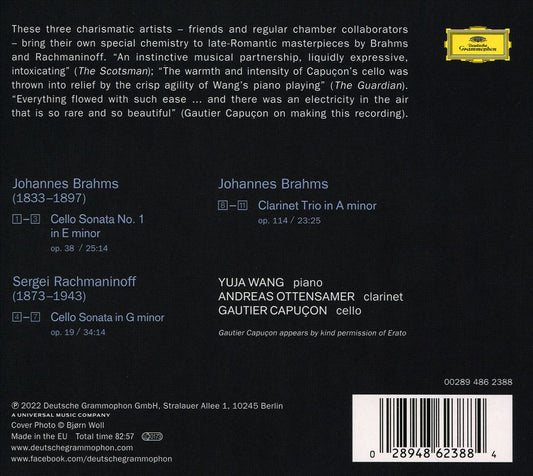 Works by Sergei Rachmaninoff & Johannes Brahms cover art