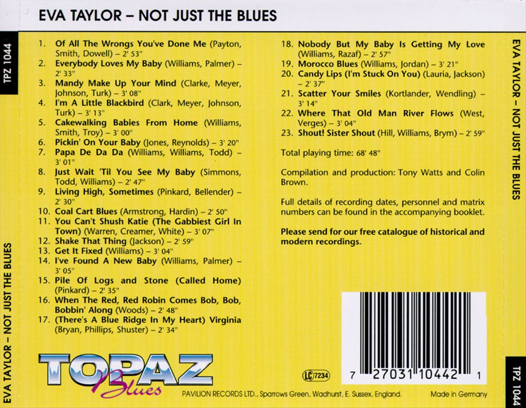 Not Just the Blues cover art