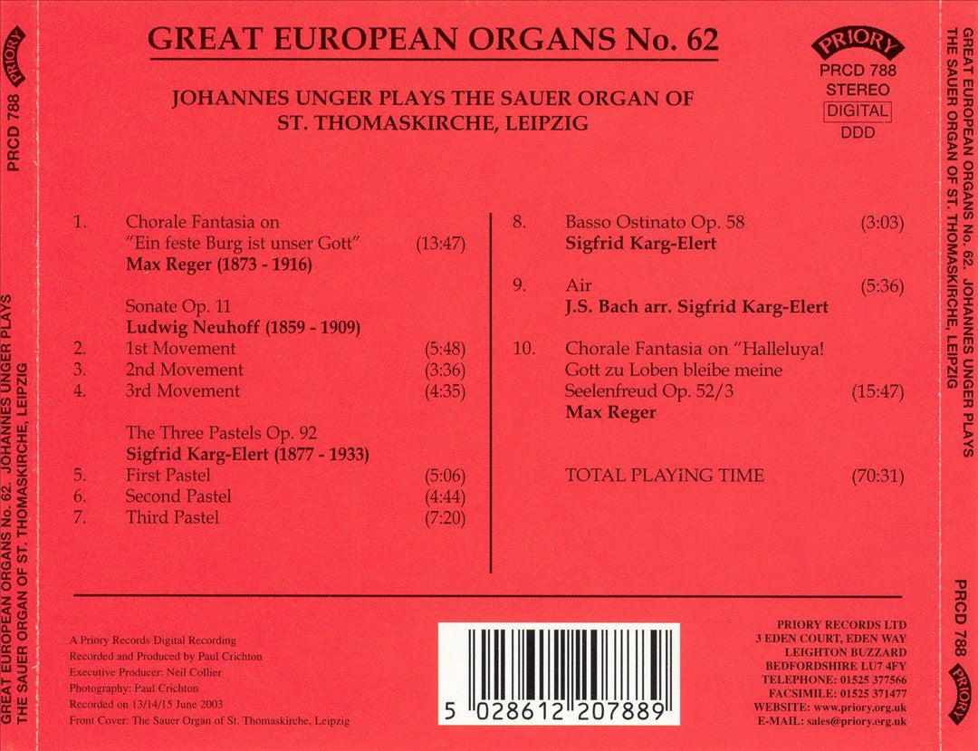 Great European Organs No. 62 cover art