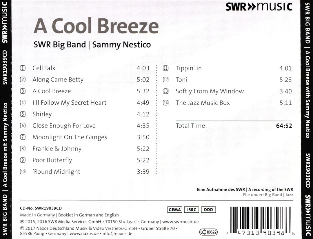 Cool Breeze with Sammy Nestico cover art
