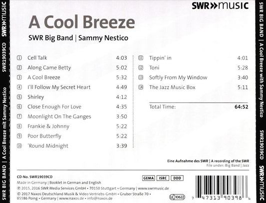 Cool Breeze with Sammy Nestico cover art