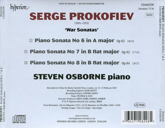 Prokofiev: Piano Sonatas Nos. 6, 7 & 8 cover art